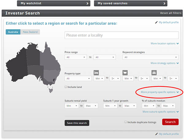 investarsearchmorepropertyoptions